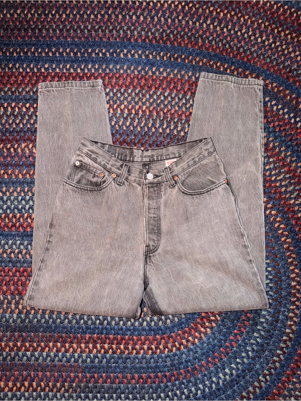 Vintage Levi Gray Denim Jeans - Straight Fit